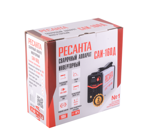 Сварочный аппарат инверторный Ресанта САИ-160Д Сварочный аппарат инверторный Ресанта САИ-160Д