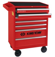 Тележка инструментальная, 7 выдвижных ящиков, "CLASSIС" KING TONY 87434-7B