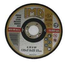 Абразивный шлифовальный диск IMA по металлу 125х6,4х22,23мм A24P плоский