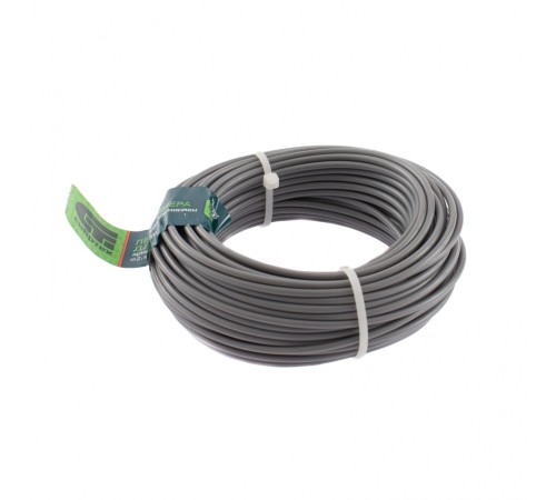 Леска для триммера круглая, армированная алюминием, 2.4 мм х 15 м, Сибртех