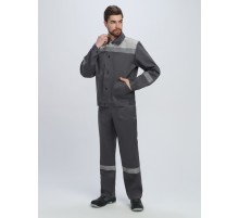 Костюм Легион-1 СОП (тк.Смесовая,210) брюки, т.серый/св.серый