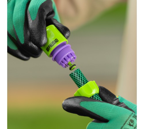 Набор поливочный, шланг 1/2", 25 м, 7 режимов пистолет, соединитель, адаптер Palisad