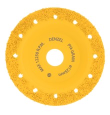 Чашка твердосплавная зачистная,125 мм, Плоская, среднее зерно #16// Denzel