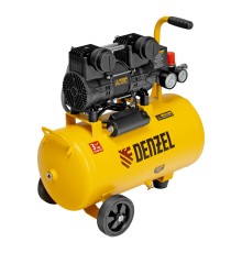 Компрессор безмасл. малошумный DLP-950/24, 950Вт,24 л, 2850 об/мин, 170 л/мин Denzel