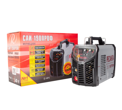 Сварочный аппарат инверторный Ресанта САИ 190 ПРОФ Сварочный аппарат инверторный Ресанта САИ 190 ПРОФ