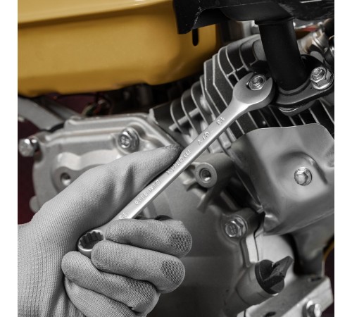 Ключ комбинированный, 13 мм, CrV, матовый хром Matrix