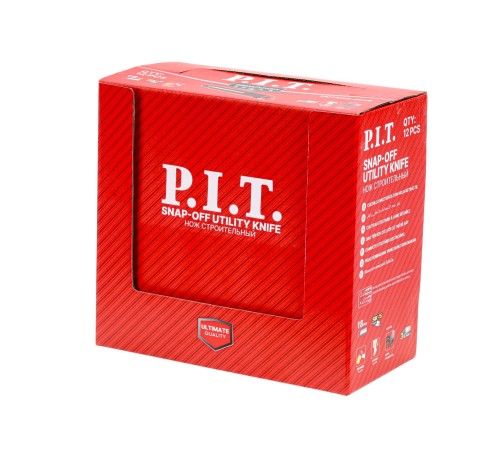 Нож строительный с сегментированным лезвием P.I.T. HUTK03-0018