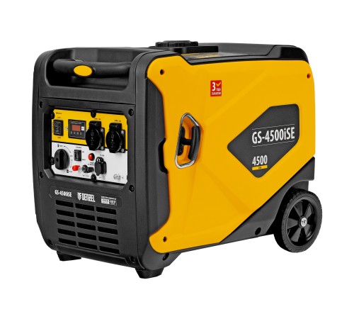 Генератор инверторный GS-4500iSE, 4,5 кВт, 230 В, закрытый корпус, электростартер DENZEL