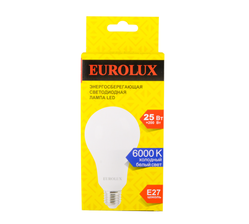 Лампа светодиодная Eurolux LL-E-A80-25W-230-6K-E27 Лампа светодиодная Eurolux LL-E-A80-25W-230-6K-E27