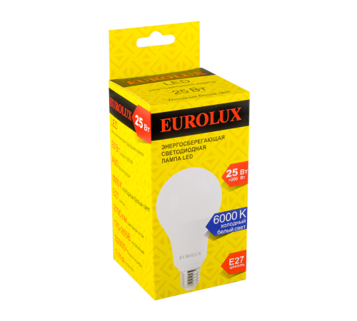 Лампа светодиодная Eurolux LL-E-A80-25W-230-6K-E27 Лампа светодиодная Eurolux LL-E-A80-25W-230-6K-E27
