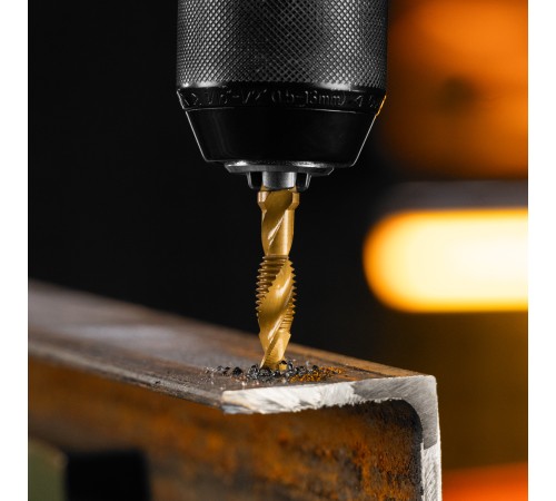 Сверло-метчик М8 х 1,25 мм, Р6М5// Denzel