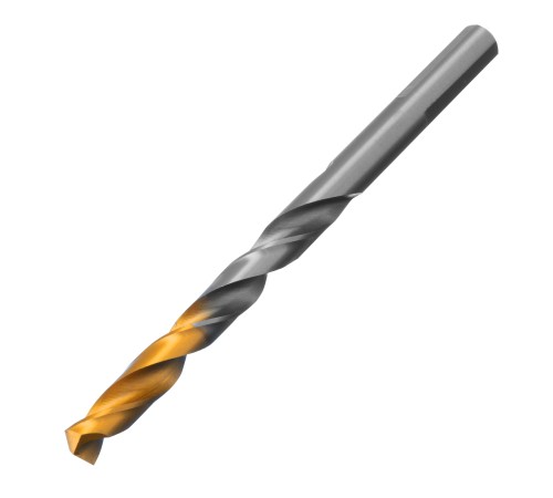 Сверло спиральное по металлу 7,5 x 109 мм, Р6М5, Golden Tip  Denzel