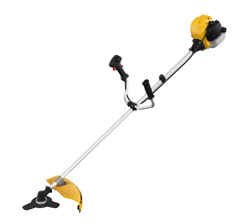 Триммер бензиновый DTL-31-4T, 4-тактный, 31 см3, неразъемная штанга, состоит из 2 частей Denzel