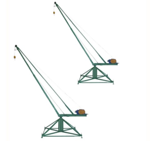 Кран стреловой поворотный 