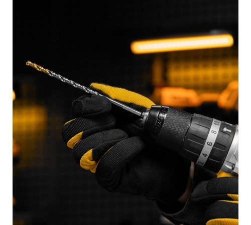 Сверло спиральное по металлу 5 х 132 мм, Р6М5, Golden Tip, удлиненное Denzel