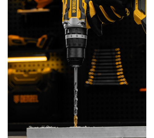 Сверло спиральное по металлу 8,5 х 165 мм, Р6М5, Golden Tip, удлиненное Denzel