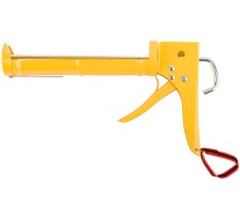 Пистолет для герметика 225 мм полукорпусной усиленный, зубчатый шток FIT IT