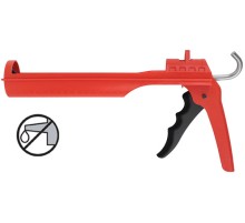 Пистолет для герметика 225 мм полукорпусной, полипропиленовый корпус усиленный фибергласом FIT IT