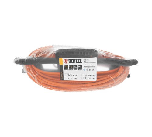 Удлинитель-шнур силовой Garden Series, ПВС, 20м, 1 розетка 3 x 1,5 мм, Denzel