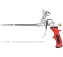 Пистолет для монтажной пены, прорезиненная ручка, поворотный верхний адаптор FIT IT