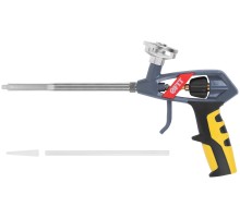 Пистолет для монтажной пены, Профи, усиленный, прорезиненная ручка FIT IT