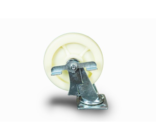 Колесо большегрузное поворотное SCdnb 80 200 
мм полипропиленовое с тормозом