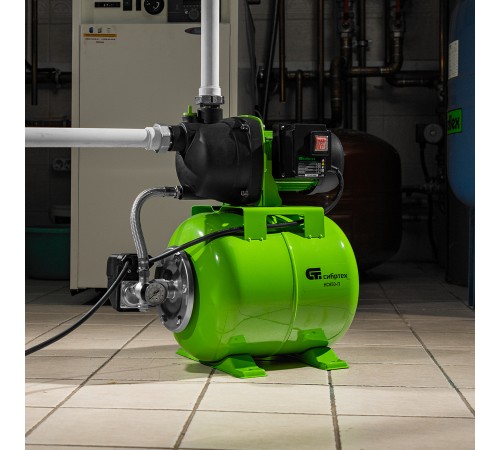 Насосная станция НС850-П, 850 Вт, напор 42 м, 3500 л/ч, ресивер 19 л Сибртех