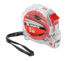 Рулетка Crystal,5 м х 19 мм,корпус из поликарбоната Matrix