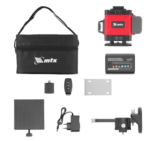 Лазерный уровень м-призм. ML 360-3 Basic SET, 30 м, зеленый луч, акк. Li 3000 мАч, сумка MTX