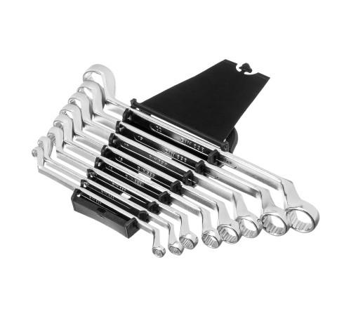 Набор ключей накидных, 6-22 мм, CR-V, 8 шт, полированный хром Matrix