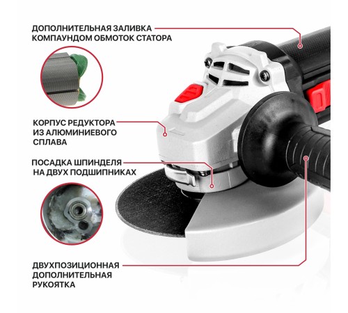 Шлифмашина угловая сетевая P.I.T. PWS125-C11