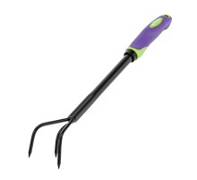 Рыхлитель 3-зубый, 60х400 мм, стальной, обрезиненная эргономичная рукоятка, LSR1 Palisad