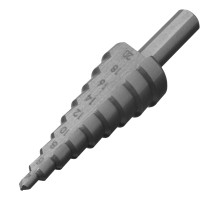 Сверло ступенчатое по металлу 4-6-8-10-12-14-16-18-20 мм, 4241 Сибртех