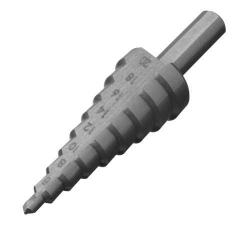 Сверло ступенчатое по металлу 4-6-8-10-12-14-16-18-20 мм, 4241 Сибртех