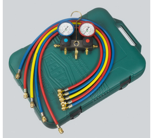 Двухвентильный манометрический коллектор Refco M2-3-DELUXE-DS-CLIM-CA-CCL-36