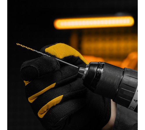 Сверло спиральное по металлу 2 х 86 мм Р6М5, Golden Tip, удлиненное, 2шт. Denzel