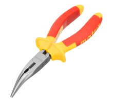 Длинногубцы изогнутые Insulated, 160 мм, двухкомпонентные рукоятки Matrix Professional Длинногубцы изогнутые Insulated, 160 мм, двухкомпонентные рукоятки Matrix Professional