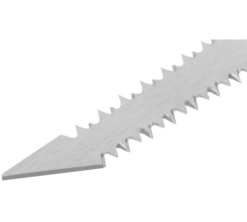 Ножовка ручная узкая для гипсокартона, прорезиненная ручка 170 мм MOS РОС