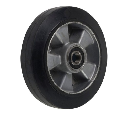 Колесо резиновое 74х70 мм с подшипником для тележек гидравлических BF/BF-III/JFD8/JF7/JF