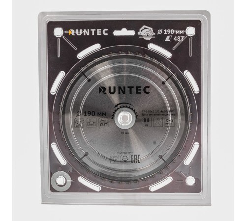 RUNTEC RT-190x2.2/1.4x30/48T Диск пильный по дереву RUNTEC (190х30 мм 48T) RUNTEC RT-190x2.2/1.4x30/48T Диск пильный по дереву RUNTEC (190х30 мм 48T)