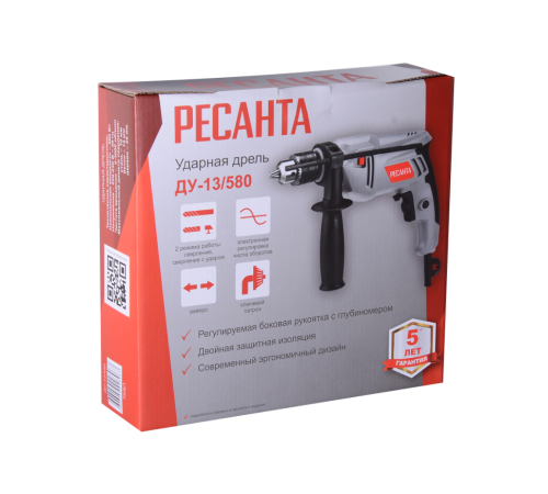 Дрель ударная Ресанта ДУ-13/580 Дрель ударная Ресанта ДУ-13/580