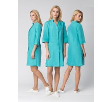 Халат женский Лира (тк.ТиСи), бирюзовый