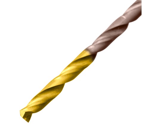 Набор сверл по металлу, 1-13 мм, Р6М5К8-TiN, Golden Tip, 25 шт Denzel