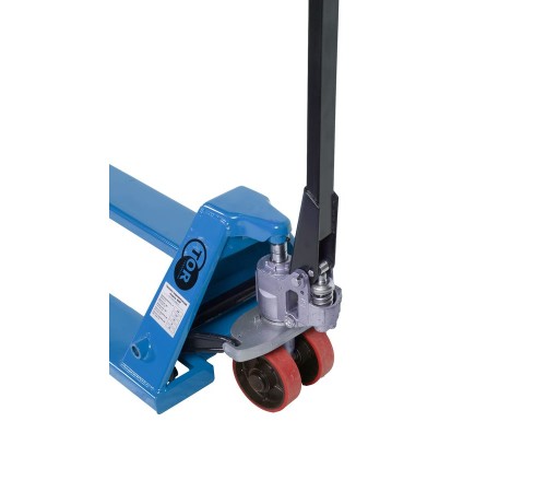 Тележка гидравлическая 2500 кг 1150х450 мм TOR RHP(BF) узковильная (полиуретановые колеса)