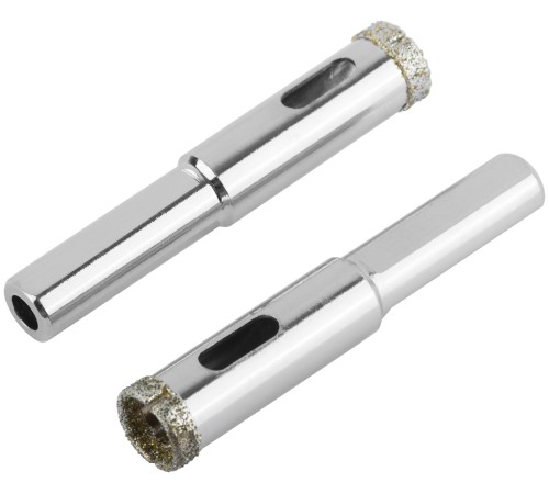 Коронки кольцевые по керамограниту, камню и кафелю алмазные, набор 2 шт., 12х65 мм FIT IT