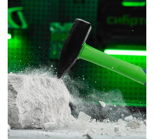 Молоток слесарный, 1000 г, фибергласовая обрезиненная рукоятка Сибртех