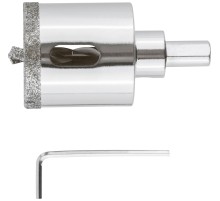 Коронка кольцевая по керамограниту, камню и кафелю алмазная с центровочным сверлом 40х70 мм FIT IT