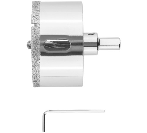 Коронка кольцевая по керамограниту, камню и кафелю алмазная с центровочным сверлом 68х70 мм FIT IT Коронка кольцевая по керамограниту, камню и кафелю алмазная с центровочным сверлом 68х70 мм FIT IT