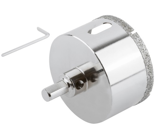 Коронка кольцевая по керамограниту, камню и кафелю алмазная с центровочным сверлом 68х70 мм FIT IT Коронка кольцевая по керамограниту, камню и кафелю алмазная с центровочным сверлом 68х70 мм FIT IT