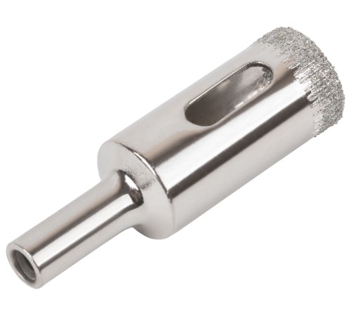 Коронка кольцевая по кафелю и стеклу алмазная 16х50 мм КУРС Коронка кольцевая по кафелю и стеклу алмазная 16х50 мм КУРС